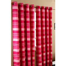 Pink - Stripes Curtains Homescapes Drop 137 Morocco Striped