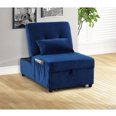 Best Master Furniture Lounge Chairs Best Master Furniture Barons Blue Velvet Lounge Chair