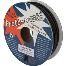 3d pla filament sort Proto-Pasta CDP12805 Protoplant Conductive PLA Filament PLA-plast 2.85 mm 500 g Sort 1 stk