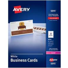 Avery Laser Business Cards 2 x 3 1/2 White 10 Cards/Sheet 2500/Box