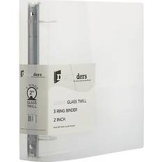 Desktop Stationery Jam Paper Standard 2 3-Ring Flexible Poly Binder, Clear 820T2CL