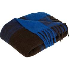 Hübsch Inlet Blanket Brown Blue Filz Braun, Blau (200x130cm)