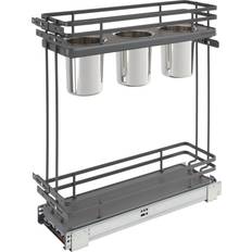 Electrical Accessories Rev-A-Shelf Orion 3-Container Base Pull Out Pantry Metal in Gray, Size 24.25 H x 7.25 W x 21.6875 D in Wayfair 5322UT-BCSC-6-FOG