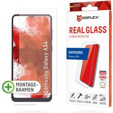 Bildschirmschutz Displex Real Glass Premium 2D A34 Smartphone Schutzfolie