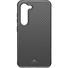 BLACK ROCK Robust Carbon Galaxy S23 Smartphone Hülle, Schwarz