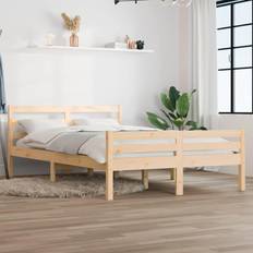 vidaXL Massivt Trä 120x190 cm Sängram