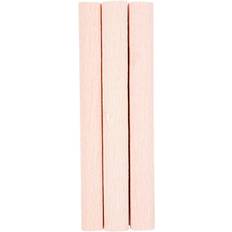 Creativ Company Crepe Paper, 25x60 cm, Crêpe ratio: 180% 105 g, soft rose, 3 sheet/ 1 pack