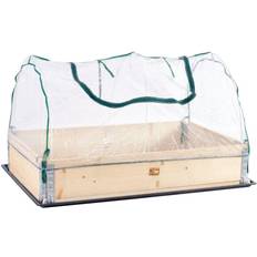 Trä Miniväxthus Harald Nyborg Greenhouse for Pallet Collar Trä PVC-plast