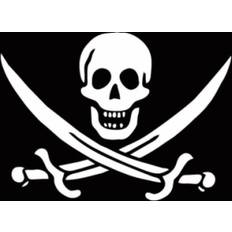 Fahnen & Zubehör Trends4cents XXL Flagge PIRAT MIT SÄBEL