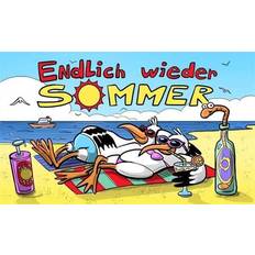 Fahnen & Zubehör Flagge ENDLICH WIEDER SOMMER 90