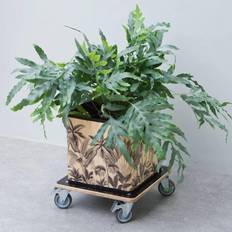 Plantevogn Nature plantevogn 38x38 firkantet træ Planteopsats