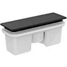 Válvulas Inferiores Ideal Standard Desagüe y tapa rectangular negro mate para plato de ducha Ultra Flat New