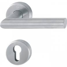 Door Handles Hoppe FS-Garnitur Ams.FS-E1400/42H/42HS VA F69 D/D f.TS 40-65mm