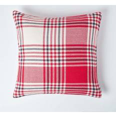 Red Cushion Covers Homescapes Tartan Pattern Cushion Cover Red (60x60cm)