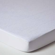 Homescapes Small Double Terry Mattress Cover White