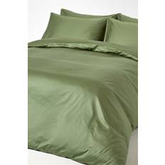 Homescapes Moss Thread Double Duvet Cover Green