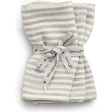 Garbo&Friends Bade & stelle Garbo&Friends Stripe Anjou Burp Cloths Muslin 40x40 Cm 3-pack Children's blankets Organic Cotton Beige GF2130225-5400-341GL