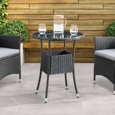 Outdoor Bistro Tables CorLiving Parksville Black Bistro