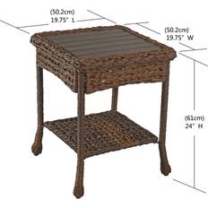 Brown Outdoor Side Tables W Unlimited Rustic Collection Garden Outdoor Side Table