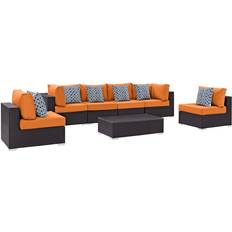 Orange Outdoor Lounge Sets modway Convene Collection Outdoor Lounge Set