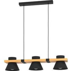 Eglo Maccles Steel Wood Light 18 x 78 x 110 cm Pendant Lamp