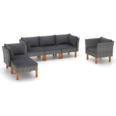 vidaXL 6-tlg. Poly Lounge-Set