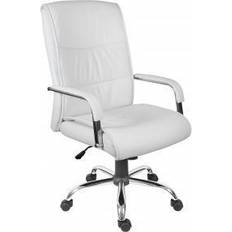 Chrome leather office chair Teknik Kendal Executive Office Chair