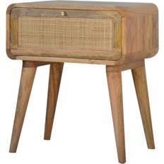 Rattan Bedside Tables Artisan Solid Mango Wood Bedside Table