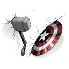 Einrichtungsdetails Komar Marvel Wandtattoo Avengers Hammer & Shield