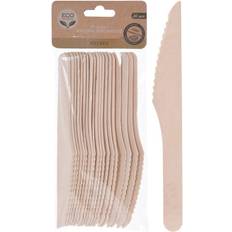 Papier Wegwerpbestek Eco Friendly Birkebestik kniv 20 stk