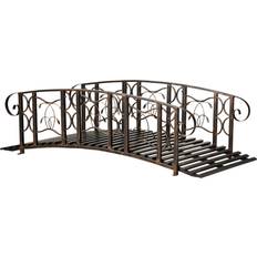 OutSunny Trellises OutSunny Metal Arch Backyard Garden Bridge