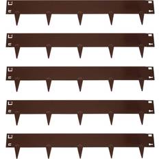Lawn Edging Sunnydaze Decor Sunnydaze 42-Inch Metal Landscape Edging Border Edge Flower