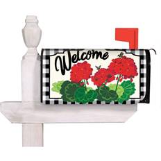 Verde Tendalini a Vela Evergreen Enterprises Geranium Plaid Mailbox Cover