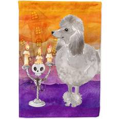 Silver Flags & Accessories Caroline's Treasures CK3219GF Hallween Silver Poodle Flag Garden