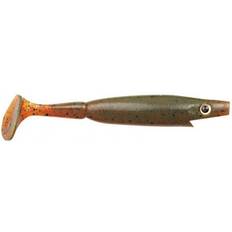The Pig let Shad, 12cm, 12g 4-pack Motoroil Pepper