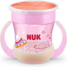 Nuk Silikone Krus Nuk Mini Magic Cup Night, lyserød, fra 6 måneder