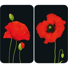 Rosso Pulsanti di Scarico Wenko Glasabdeckplatte Universal Mohn 2er Set