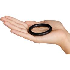 Rimba Seksilelut Rimba Rubber Cock Ring Black 45 mm