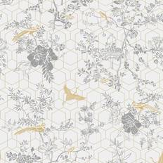 Wallpapers Muriva Himara Wallpaper Grey Gold Lipsy 144072