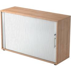 Hammerbacher Rollladenschrank H748xB1200xT400 mm Nussbaum/silber Porta Interna Destra (x)