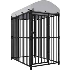vidaXL Hundgård För Utomhusbruk Med Tak 150 x 100 x 175 cm