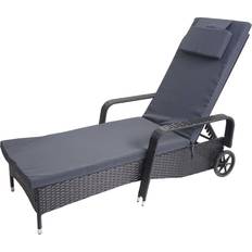 Gartenmöbel MCW Poly-Rattan Sonnenliege Relaxliege