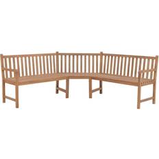 VidaXL Divani e Panche da Esterno vidaXL Angolare 185x185x90 cm Massello di Teak - Marrone Panchina da Giardino