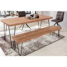 Wohnling Esszimmer Sitzbank Massiv-Holz 160 x 45 x 40 cm