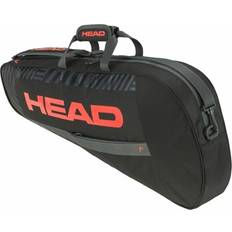 Teste del Treppiede Head Borsa tennis Base S nero nero arancione