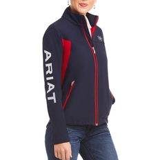 Ariat Women's New Team Softshell Jacket - Navy/Red