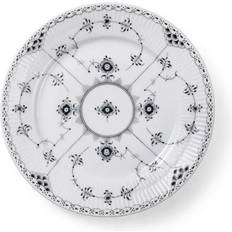 Royal Copenhagen Sort Musselmalet Halvblonde Flat tallrik 22cm