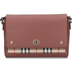 Burberry Borse a tracolla Burberry Vintage Check and Leather Note Crossbody Bag Tan