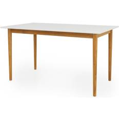 Tenzo Dining Tables Tenzo Svea 140*80 Vit/Ek Spisebord