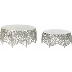 Plata Mesas Auxiliares Dkd Home Decor 52 x 52 x 25 cm Mesa Auxiliar 2pcs